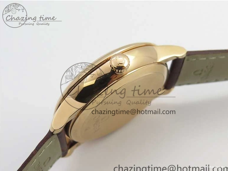 0125 De Ville Prestige Real PR RG ZF 1:1 Best Edition White Dial on Brown Leather Strap MIYOTA HighPerformance 7939